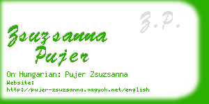 zsuzsanna pujer business card